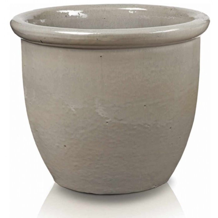 Keramický glazovaný kvetináč 59x49cm 352-pot krémová