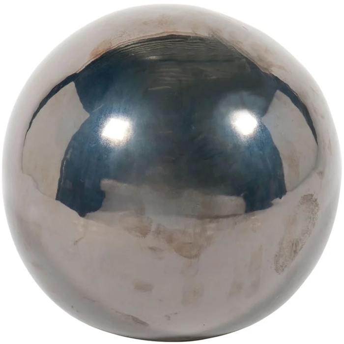 Keramická glazovaná guľa STOCKHOLM Ball 01MY - silver
