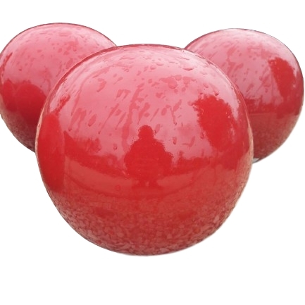 Keramická glazovaná guľa STOCKHOLM Ball 01R - CHILI RED