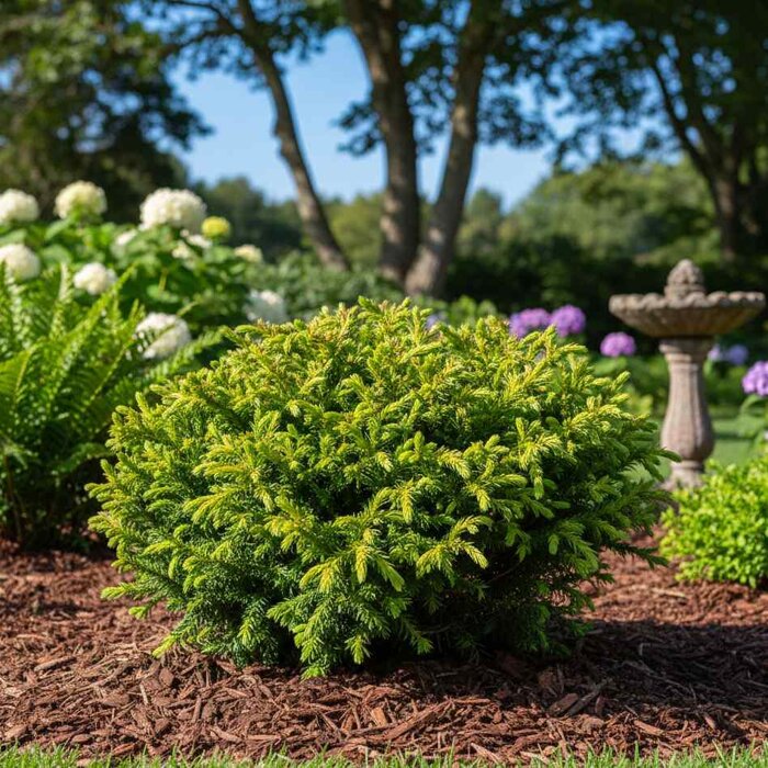 Kryptoméria japonská 'Green Pearl' – zakrslý guľovitý ihličnan