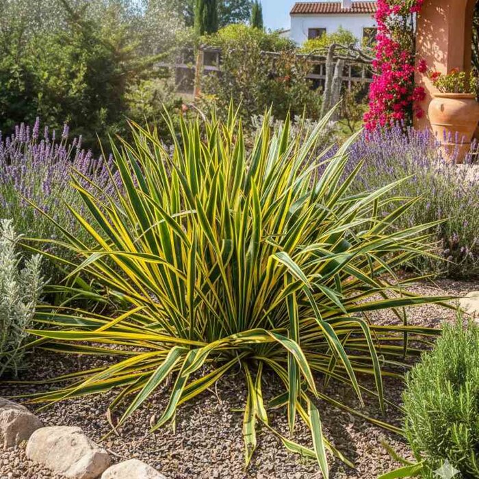 Juka vláknitá 'Bright Edge' – exotická trvalka so žltým lemom