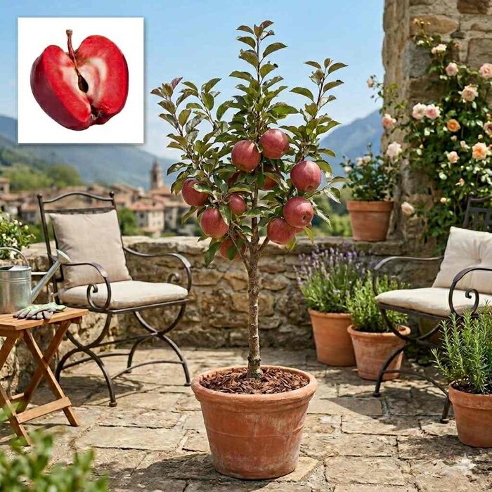 Jabloň ´Vampira Geneva´ (40 cm kmienok) – Jablká s červenou dužinou