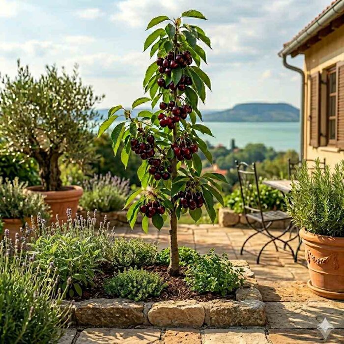 Stĺpovitá čerešňa ´Sunburst´ Natur Pur – Extra veľké plody (BIO)