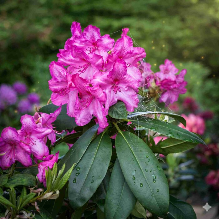 Rododendrón ´Walküre´ – majestátne veľké kvety do polotieňa