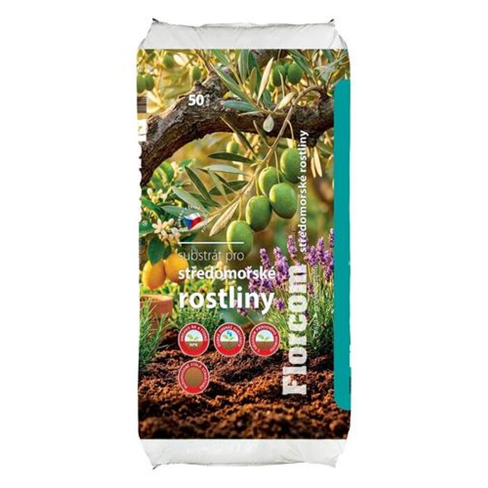 Florcom substrát pre stredomorské rastliny 50 l – pre olivovníky a palmy