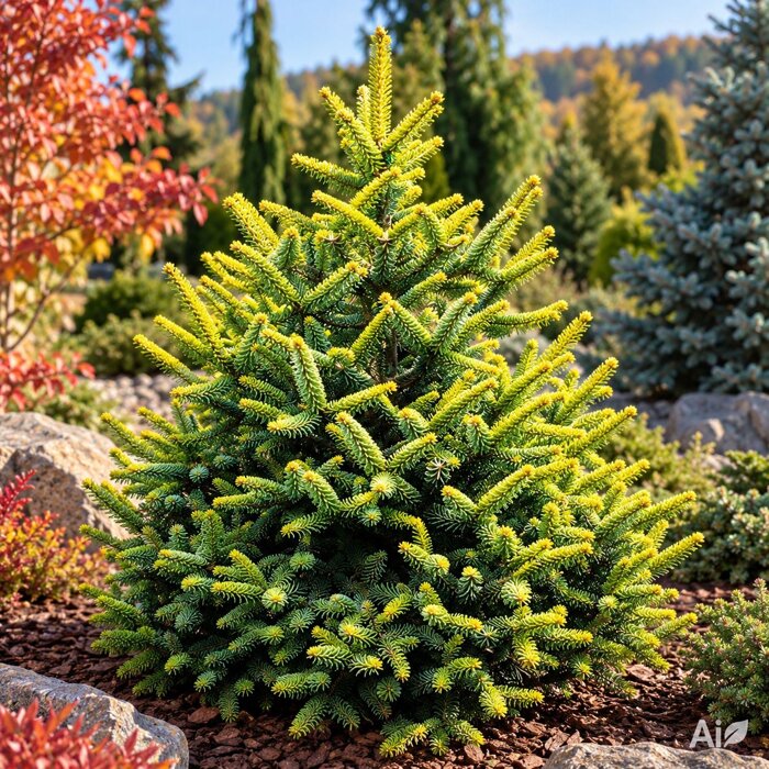 Jedľa španielska 'Aurea' - žltá zberateľská jedľa | MAX GARDEN
