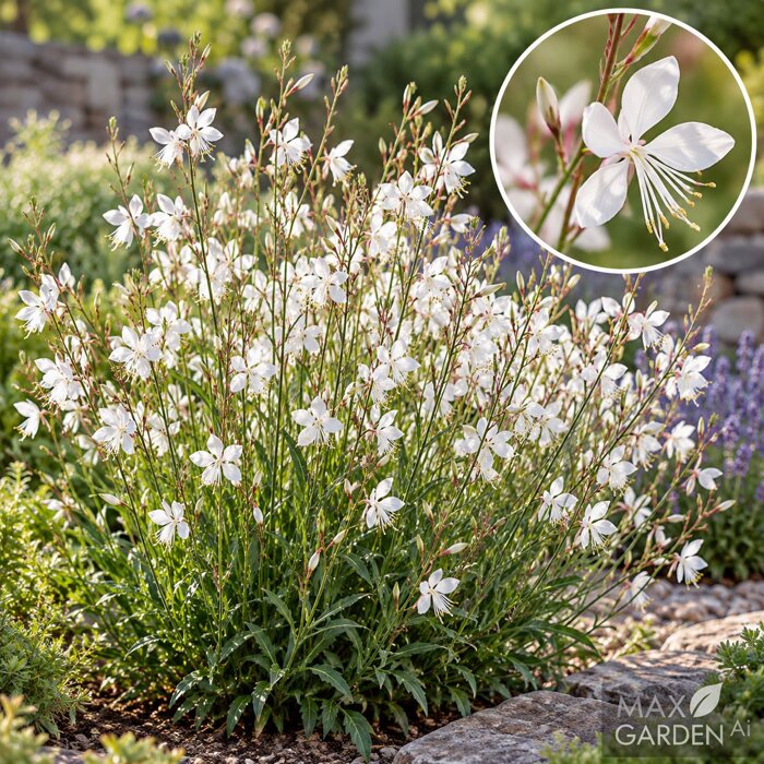 Gaura ´Snowbird´ – Gaura lindheimeri | biele kvety celé leto