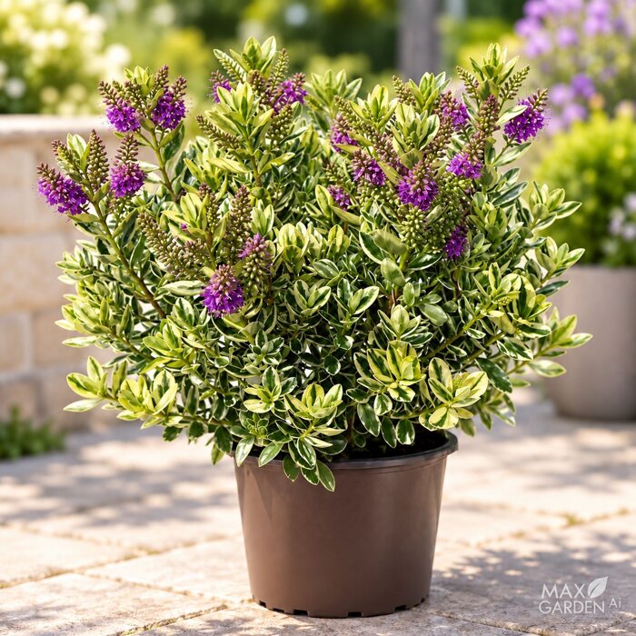 Hebe ´Variegata´ – Hebe × andersonii | panašovaný vždyzelený ker