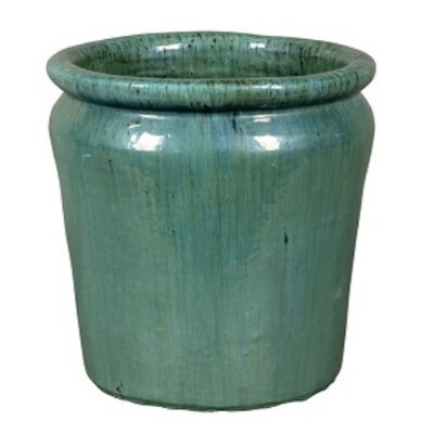 Mrazuvzdorný vonkajší keramický kvetináč - STOCKHOLM 7-95Y - tyrkysovozelený  - maxgarden.sk