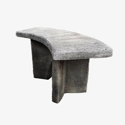 Kamenná lavica zakrivená INNOVA (Hnedá)