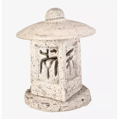 LAMPÁŠ kamenný 4 svetové strany (okrúhly) (Biela)