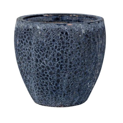 Mrazuvzdorný vonkajší keramický kvetináč- MELBOURNE 1-01AB - modrý | maxgarden.sk