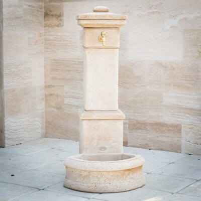 Kamenná studňa MONARCHIA - vysoká s 1 nádobou (Béžová)