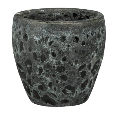 Mrazuvzdorný vonkajší keramický kvetináč- MELBOURNE 1-03AZ  - čierny - maxgarden.sk