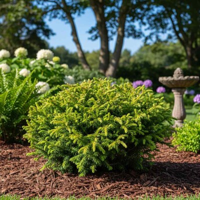 Kryptoméria japonská 'Green Pearl' – zakrslý guľovitý ihličnan