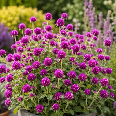 Gomfréna hlávkatá ´Holly Violet´ – fialová letnička na sušenie