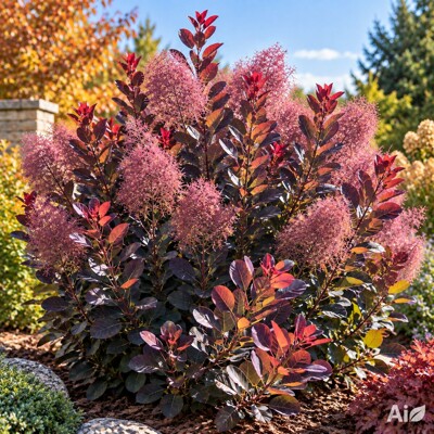 Ruj ´Magical Purple´ – Cotinus coggygria | tmavopurpurové listy