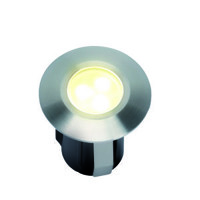 Alpha samostatné svietidlo, nerez 316, d=30mm LED 0,5W teplá biela IP68