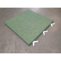 GUMOVÁ DLAŽBA HOBBY - Zelená (500x500x25mm) Bezpečná dopadová výška 0,78m 4ks/m2