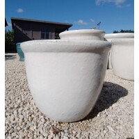 Keramický glazovaný kvetináč 59x49cm 352-pot krémová