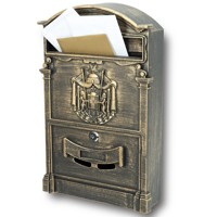 Poštová schránka antik-zlatá