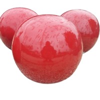 Keramická glazovaná guľa STOCKHOLM Ball 01R - CHILI RED (rot Ø25cm)