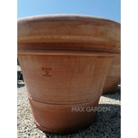 DOPPIO BORDO LISCIO keramický kvetináč - terracotta (Ø60cm/H50cm)