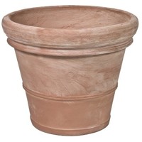 DOPPIO BORDO LISCIO keramický kvetináč - terracotta