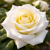 Ruža čajová White Diamond – Snehobiely ušľachtilý klenot