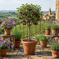 Višňa BIO balkónová (40-50 cm kmienok) – Sladko-kyslá úroda na terasu