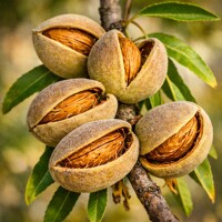 Mandľa obyčajná (Prunus amygdalus) – chutné plody a krásne kvety