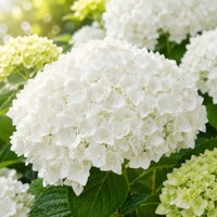 Hortenzia kalinolistá ´Doppio Freddo´® – biela plnokvetá hortenzia