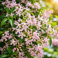 Jasmínovník vonný ´Pink Showers´ – vzácny ružový kvetinový vodopád
