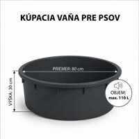 Kúpacia vaňa pre psov plastová – kaďa na umývanie a bazén pre psov
