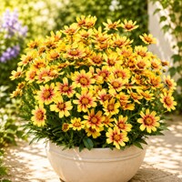 Krásnoočko ´Sunset Burst´ – ohnivá dvochfarebná dlhokvitnúca trvalka
